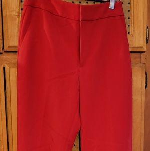 NWT cropped red trousers